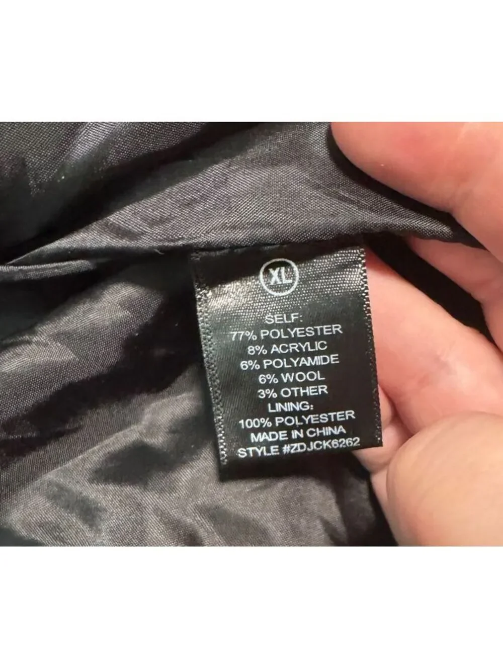Fashion Nova Natalie Wool Trench Coat (XL) Black 50